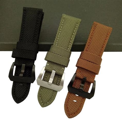 panerai canvas watch straps|Panerai watch strap replacement.